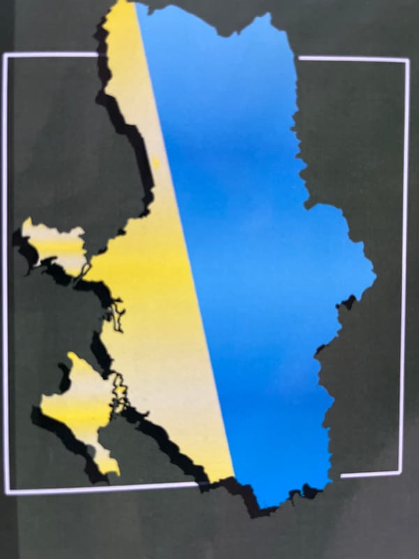 Witness captures Ukraine map, Rome cityscape, abstract design imagery