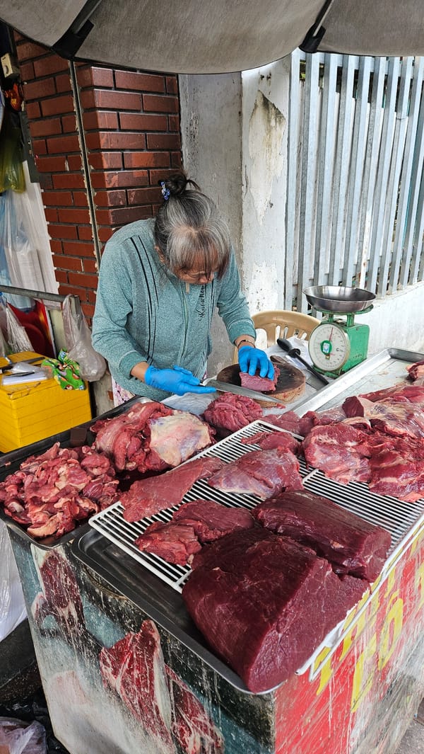 Late night food preparation observed at Nam Nha Trang establishment