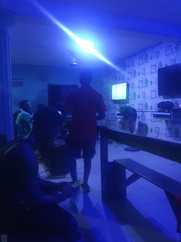 Evening recreational activities captured at indoor entertainment venue