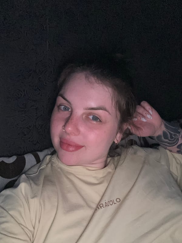 Woman photographed resting indoors in Chornomorskoe, Ukraine