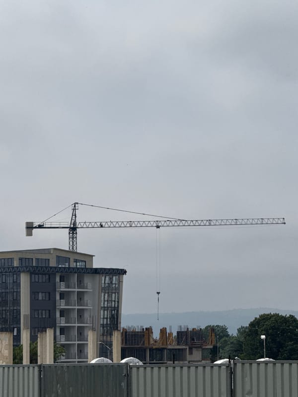 Morning urban scenes documented across Varna, Bulgaria construction areas