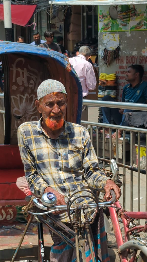 Morning street life documented in Dhaka, Bangladesh