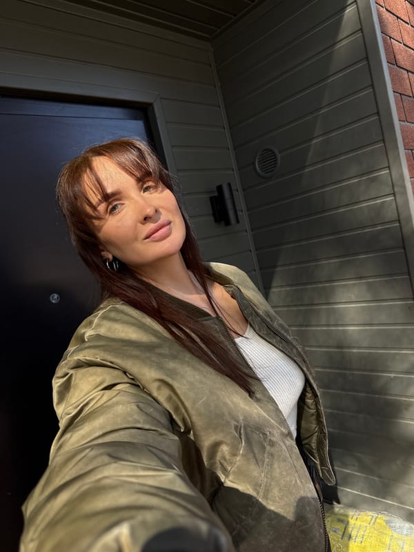 Woman photographed in casual moments around Chaikovsky, Russia