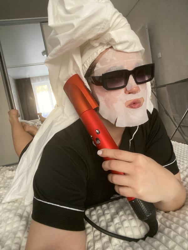 Beauty routine documented in Sochi with facial treatments