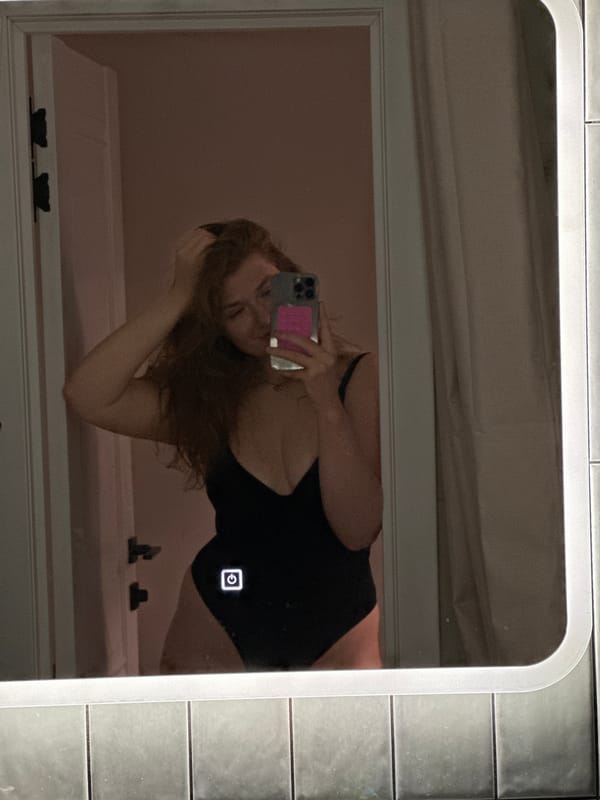Woman takes series of selfies indoors in Kazan