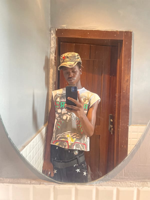 Selfies and studio presentation captured in Lekki buildings