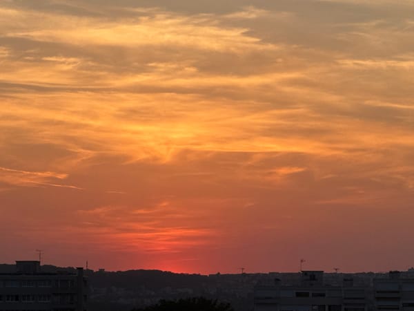City skyline at golden hour, multiple angles