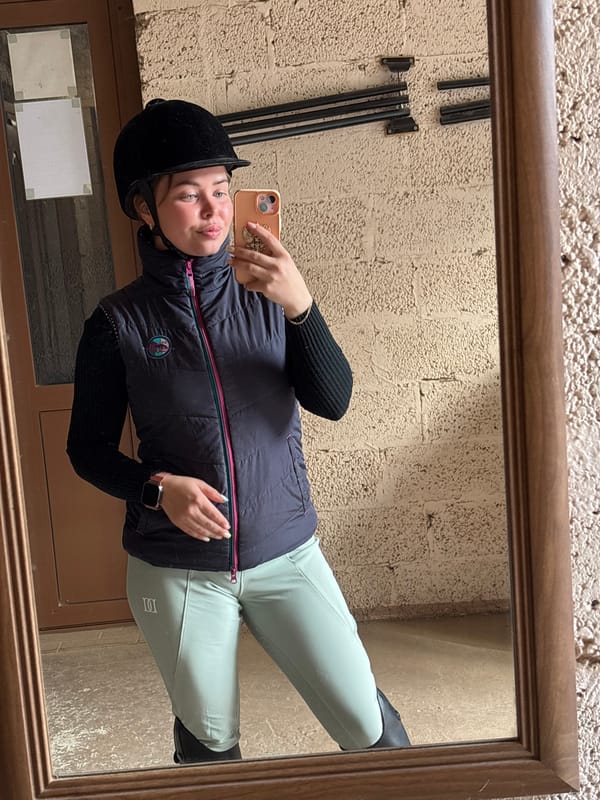 Equestrian takes mirror selfie in Russian village