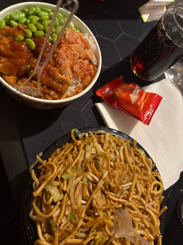Takeout meal photographed from above in Mönchengladbach