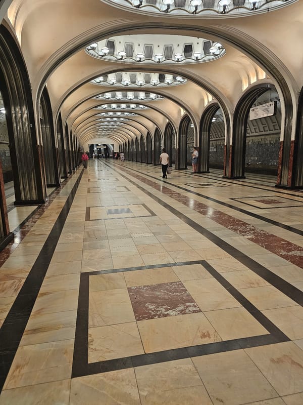 Moscow Metro station's grand architecture documented by witness