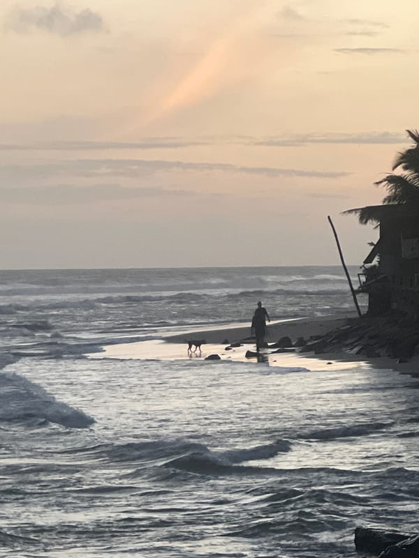Coastal sunrise or sunset captured at unspecified location