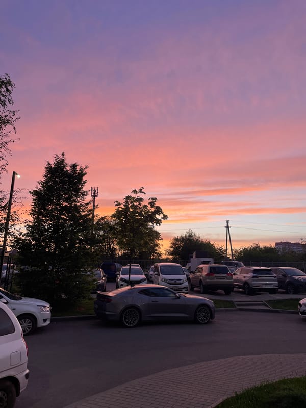 Sunset streets and sleeping cats captured in Krasnodar