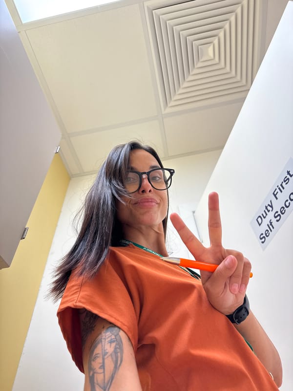 Healthcare worker at a Pleven, Bulgaria medical facility