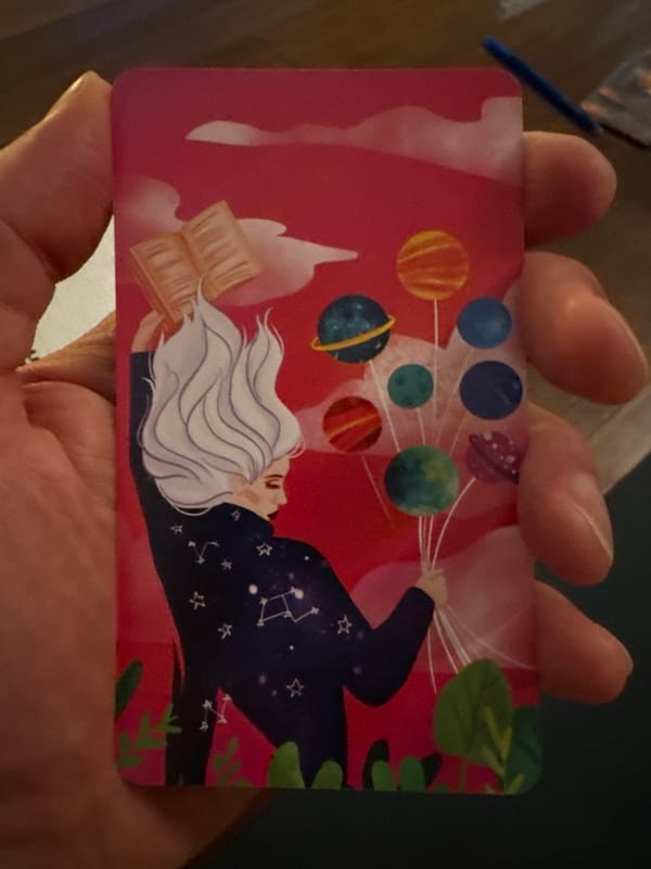 Playing card with illustrated woman observed in Moscow