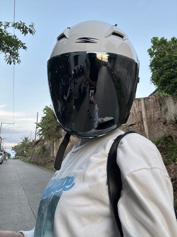 Evening motorcycle ride through Davao City streets and neighborhoods