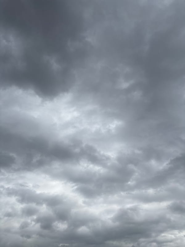 Storm clouds gather over Meknes, Morocco