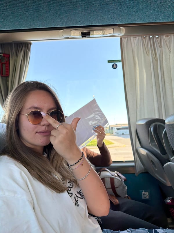 Young women document bus journey through Bulgarian border town