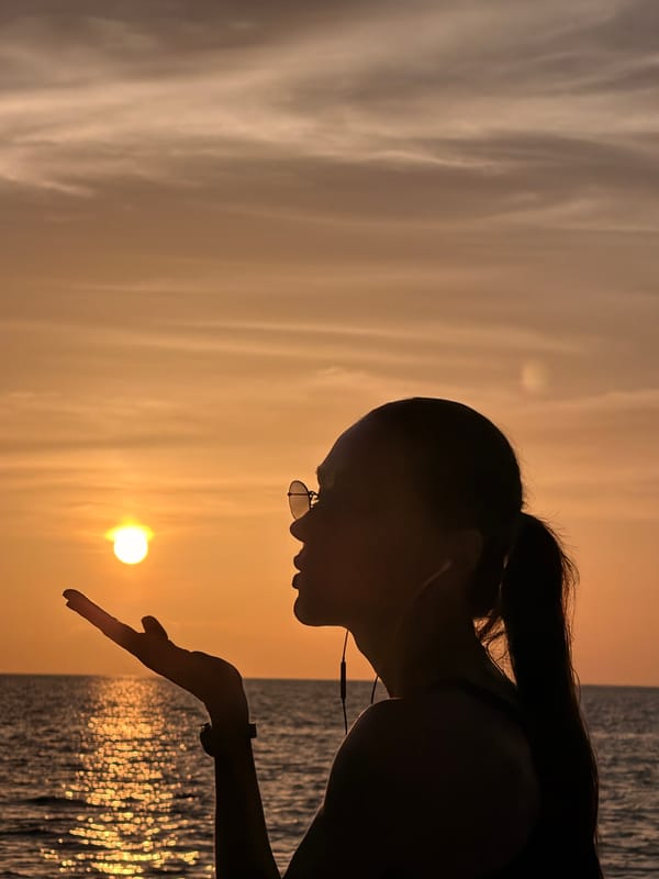 Golden hour on the Ko Samui shoreline