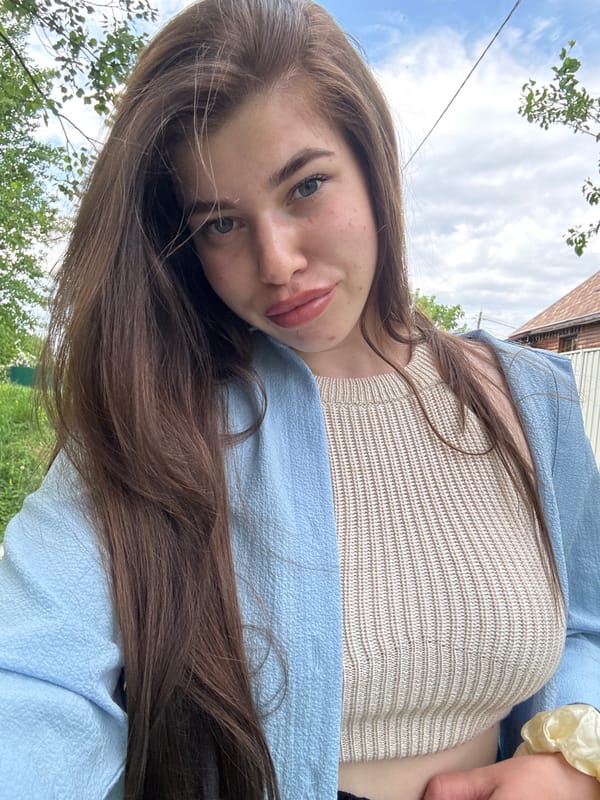 Woman photographed in casual portraits in rural Russia