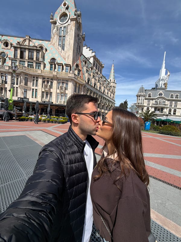 Everyday moments captured in Batumi's Europe Square area