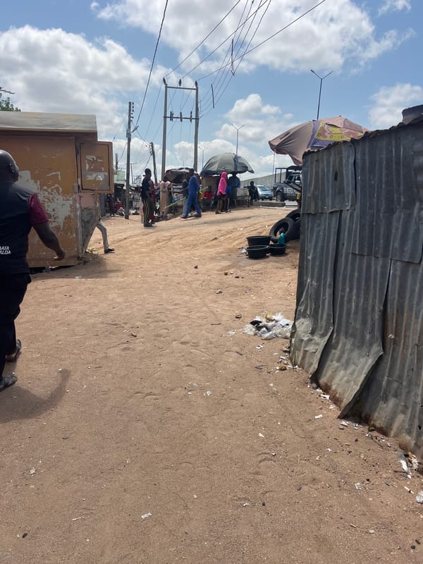 Morning street market activity documented in Jalingo, Nigeria