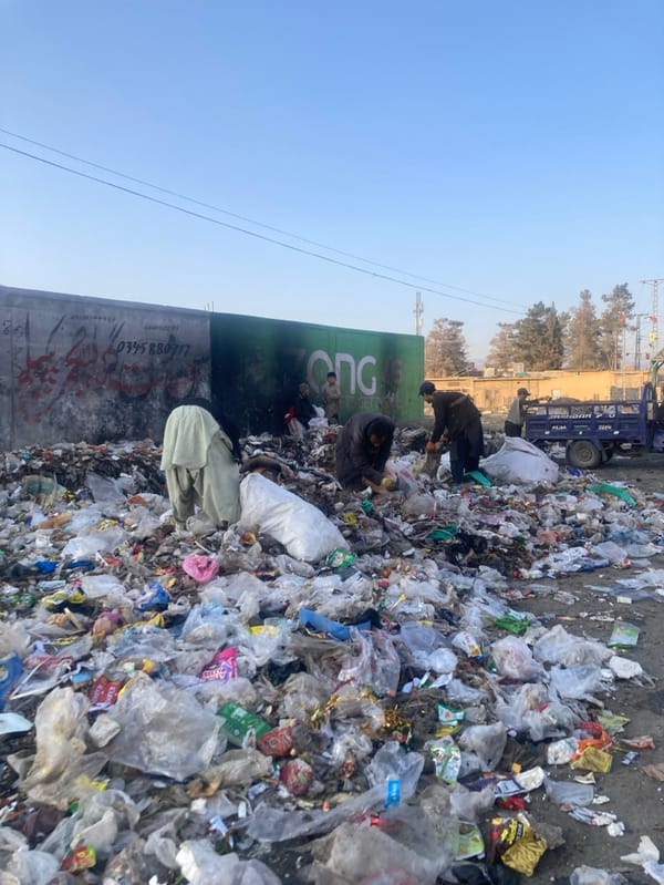 Waste accumulation documented in Quetta street scene