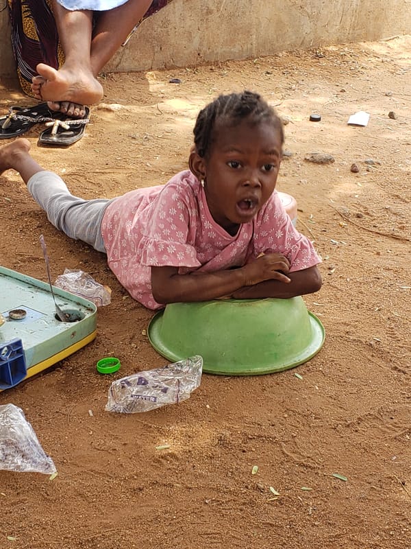 Child observed in outdoor setting in Adankolo, Nigeria
