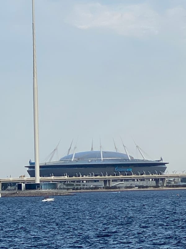Lakhta Center waterfront and Gazprom Arena, Saint Petersburg