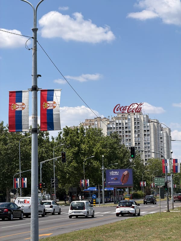Sunny street life snapshot from Belgrade on a June morning