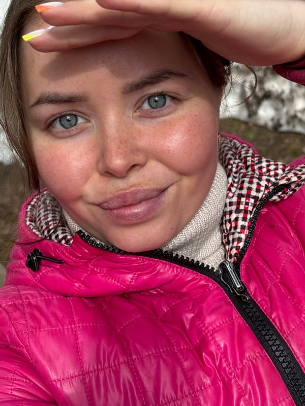 Woman documents morning horse care routine in rural Russia