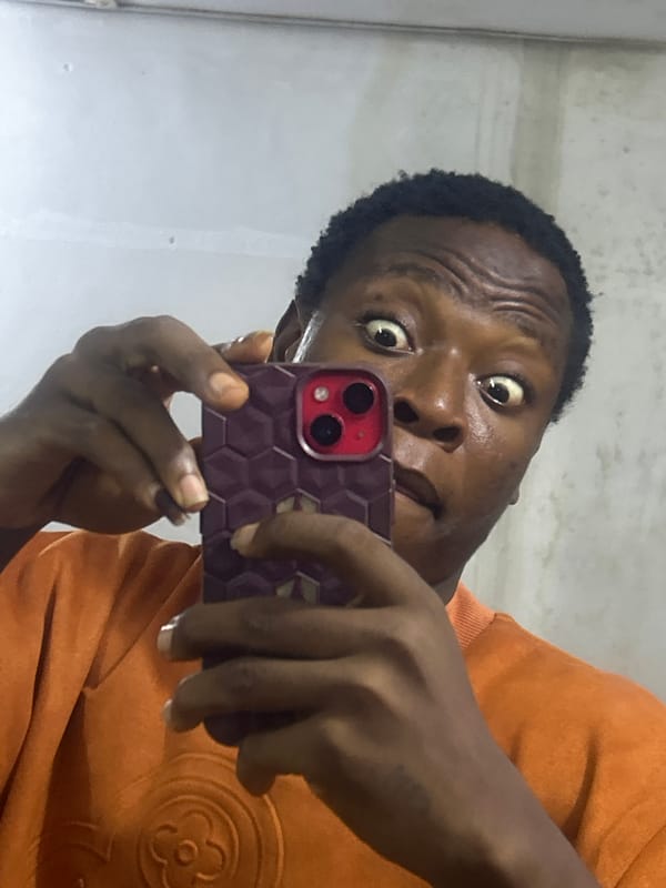 Person captures multiple selfies with varying expressions over 10 minutes