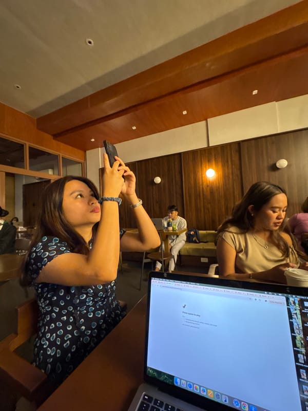 Morning social activity at Manu café in Davao City