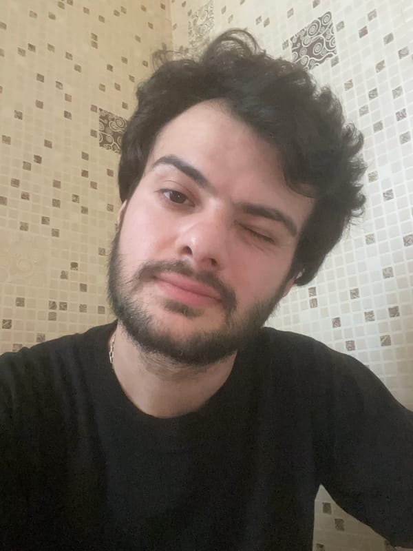 Young man documents morning routine in Tbilisi apartment