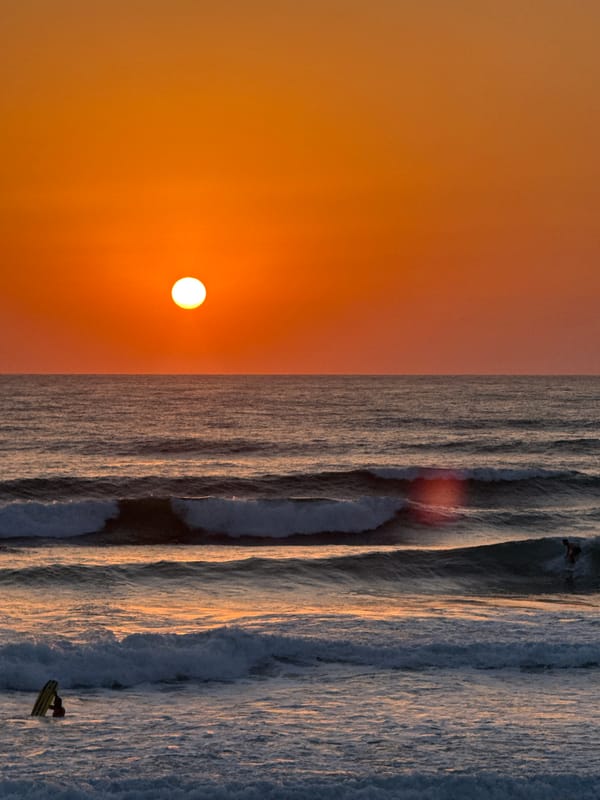 Golden sunset over the Mediterranean, Haifa coastline