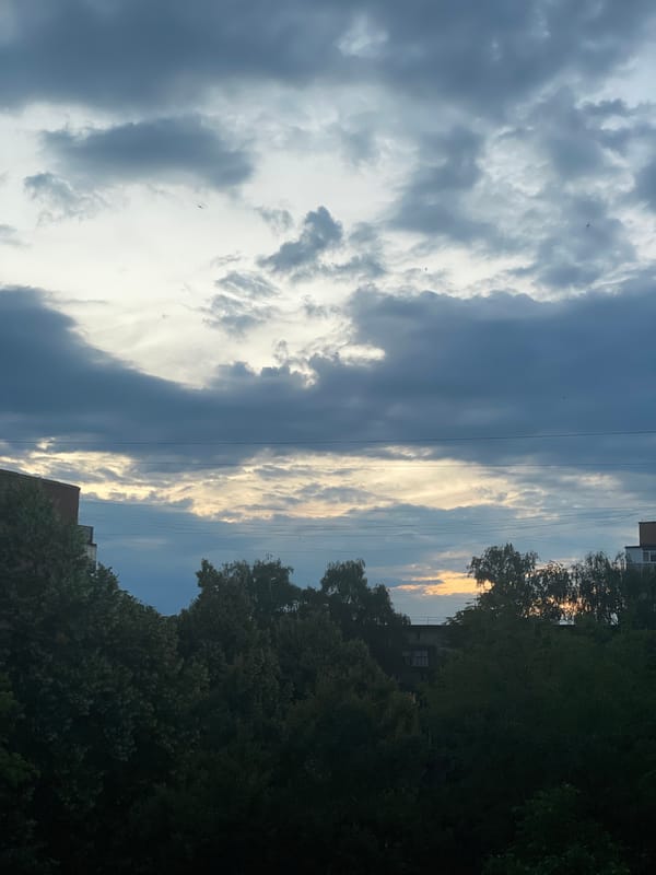 Evening domestic scenes and urban views from residential area