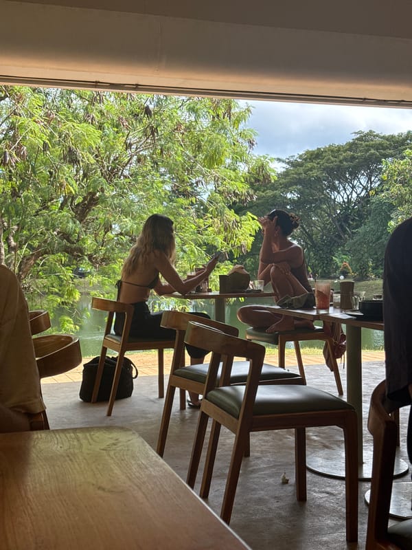 Morning breakfast documented at cafe with eggs and coffee