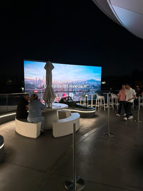 Egypt vs. Iran broadcast draws a crowd at West Hollywood outdoor screen