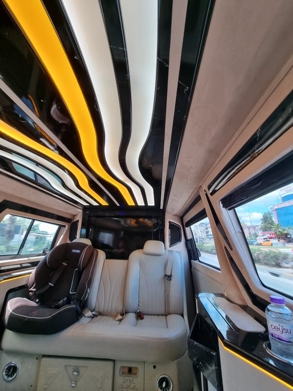Luxury van interior documented in Kepez, Turkey