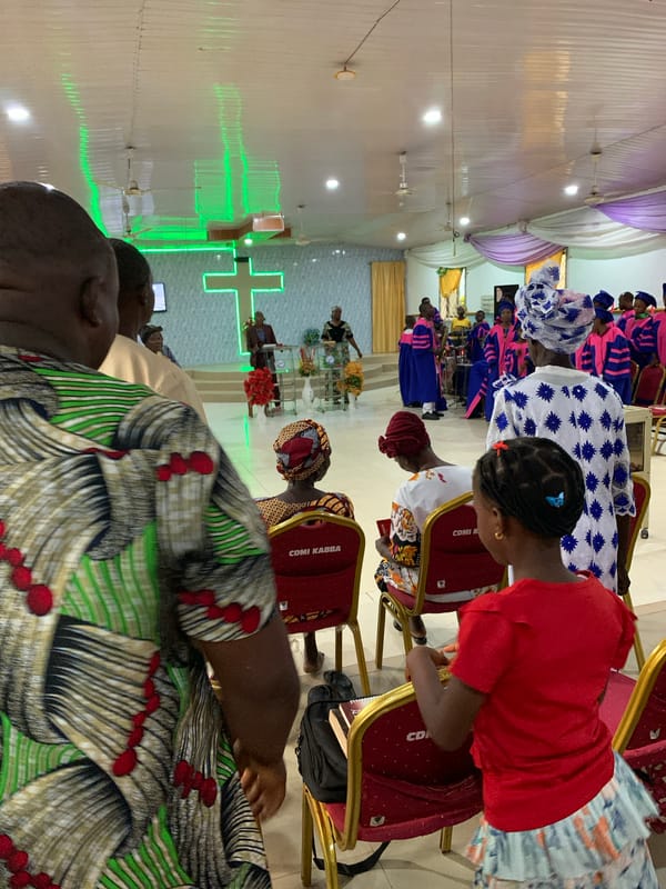 Church service with choir procession observed in Kabba, Nigeria
