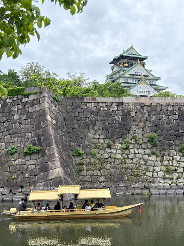 Early morning tour of Osaka Castle grounds and waterways