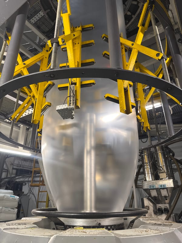 Plastic film factory operations documented in Perm, Russia