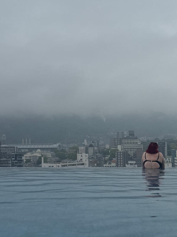 Morning view captured from ANA InterContinental Beppu Resort rooftop