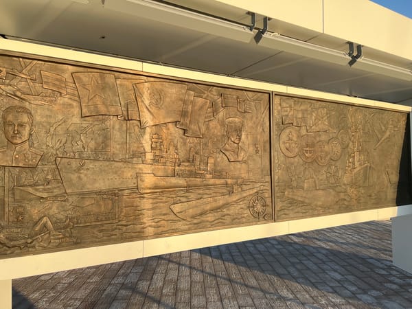 Visitor documents Irkutsk riverfront monuments and low water levels