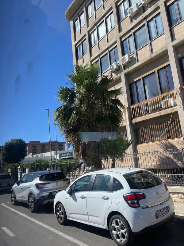 Clear day scenes captured from elevated view in Bari