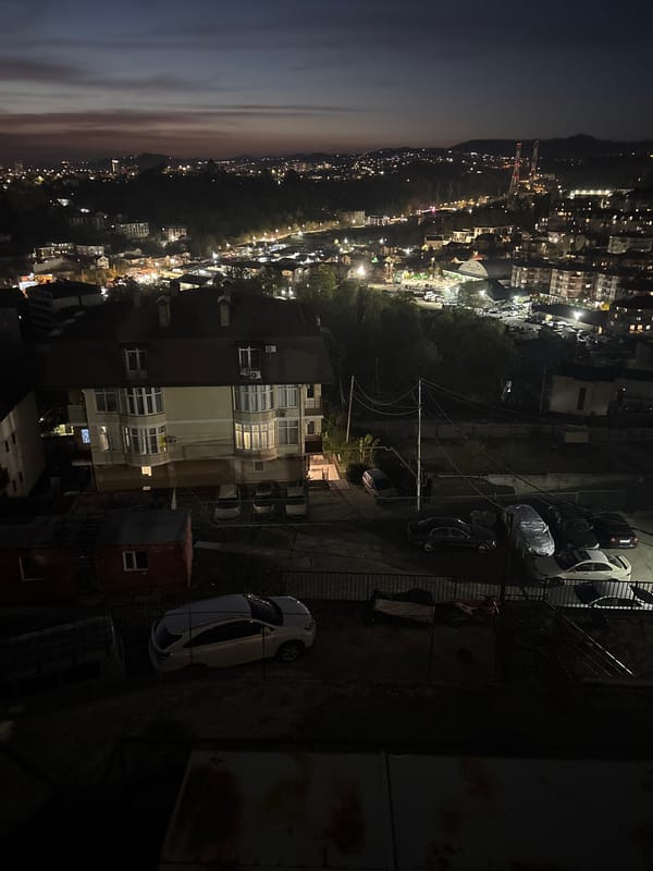 Nighttime residential observations recorded across Sochi, Russia