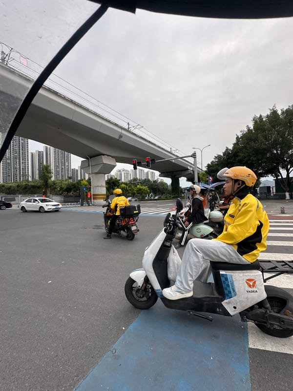 Daily street life unfolds in Chongqing tech district