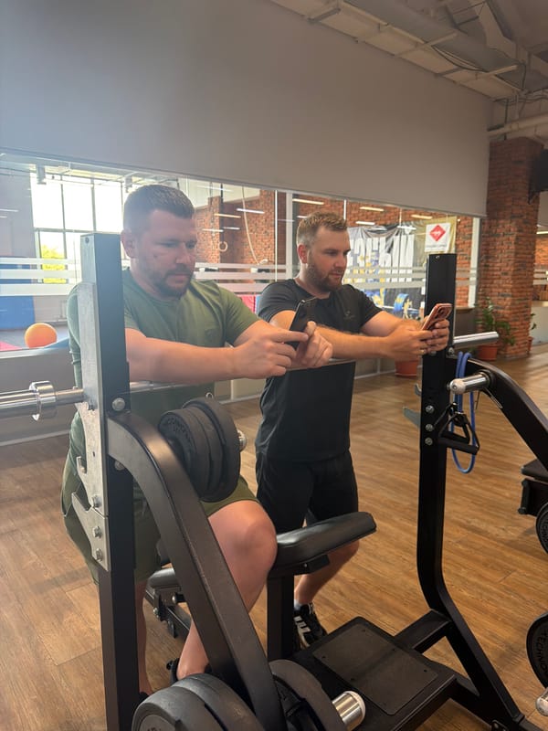 Gym session selfies and workouts in Chaikovsky, Russia