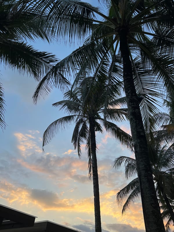Morning resort relaxation documented at W Bali, North Kuta