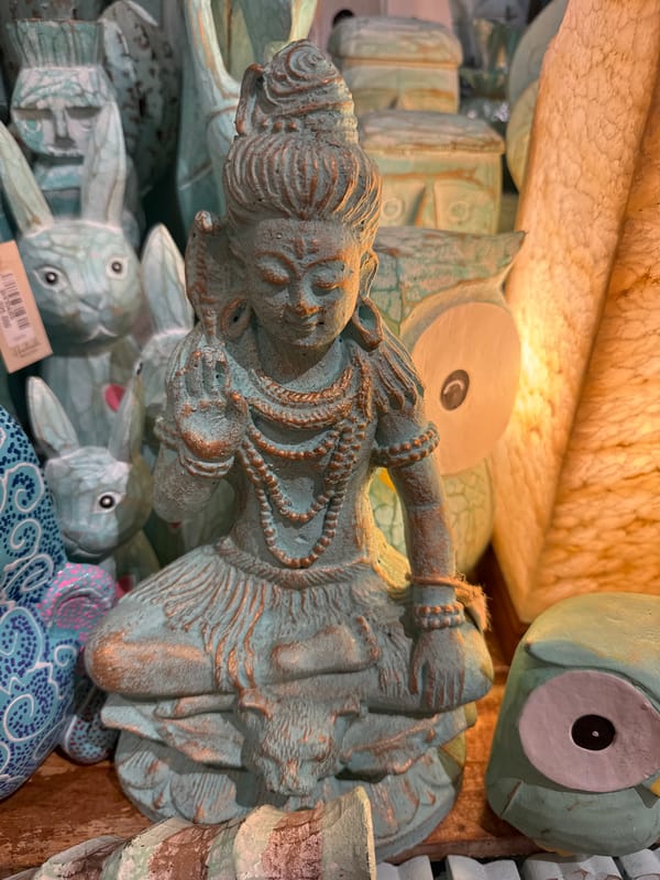 Morning street life captured across Indonesian commercial district