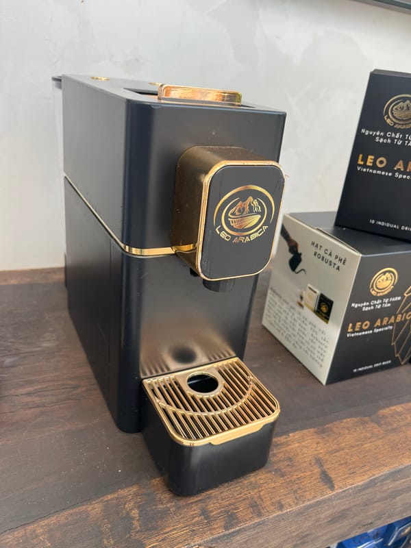 Coffee shop equipment and plants documented in Vietnam